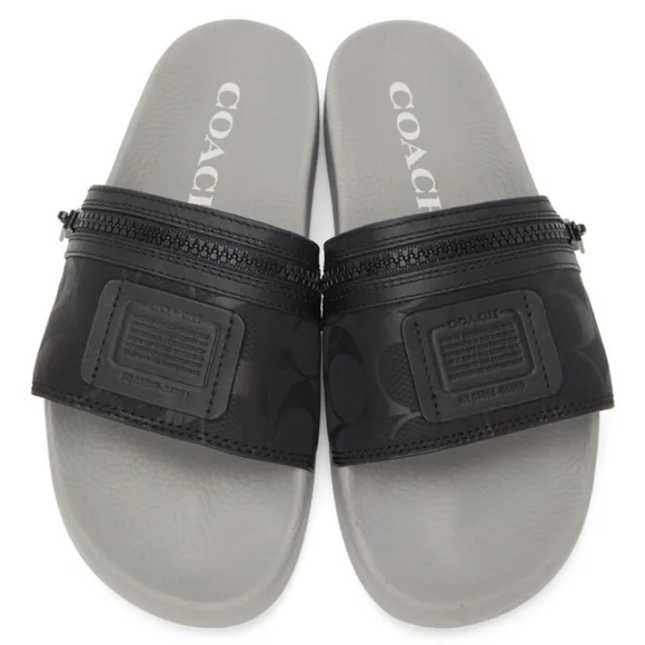 Coach | Shoes | Coach Mens Pool Slides With Pocket Black  display picture 1